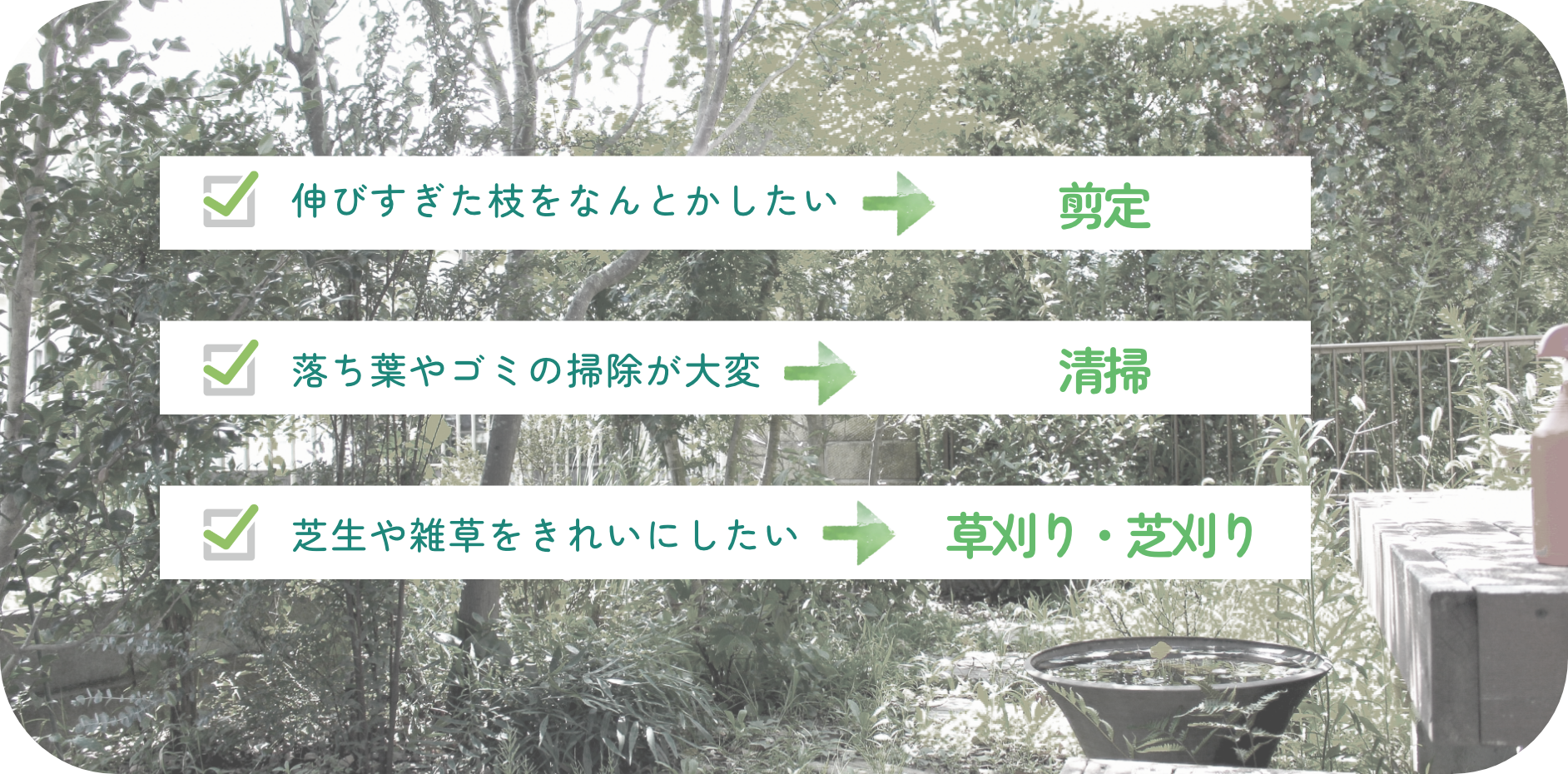 伸びすぎた枝をなんとかしたいのなら剪定